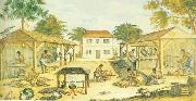 Slaves working in 17th-century Virginia